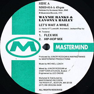 Waynie Ranks - Let's Wait A While / Tell Me (That You Love Me)