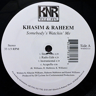 Khasim - Somebody's Watchin' Me / Like This