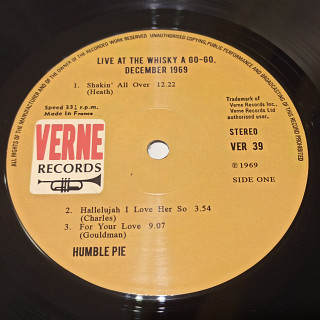 Humble Pie - Live At The Whisky A-Go-Go '69