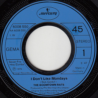 The Boomtown Rats - I Don't Like Mondays